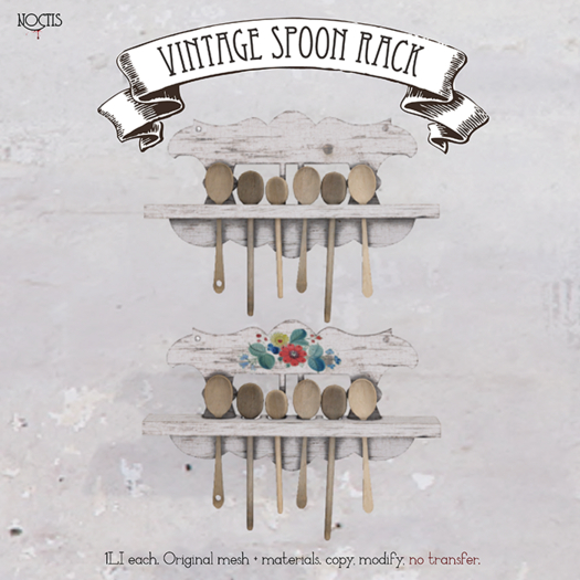 [noctis] Vintage Spoon Rack white ADD ME to unpack