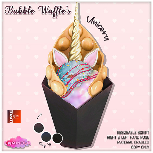 [ENAMOUR] [MY STORY] BUBBLE WAFFLES UNICORN
