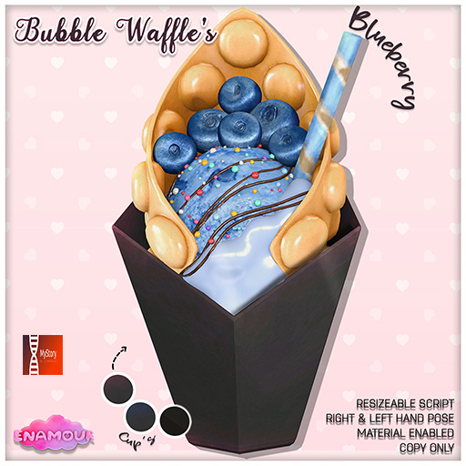 [ENAMOUR] [MY STORY] BUBBLE WAFFLES BLUEBERRY
