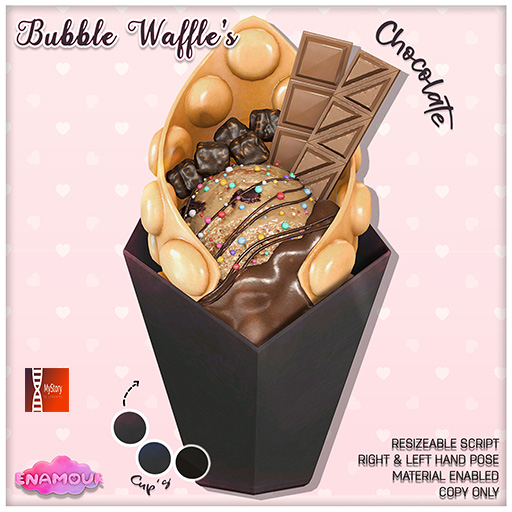 [ENAMOUR] [MY STORY] BUBBLE WAFFLES CHOCOLATE
