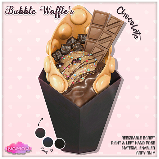 [ENAMOUR] BUBBLE WAFFLES CHOCOLATE
