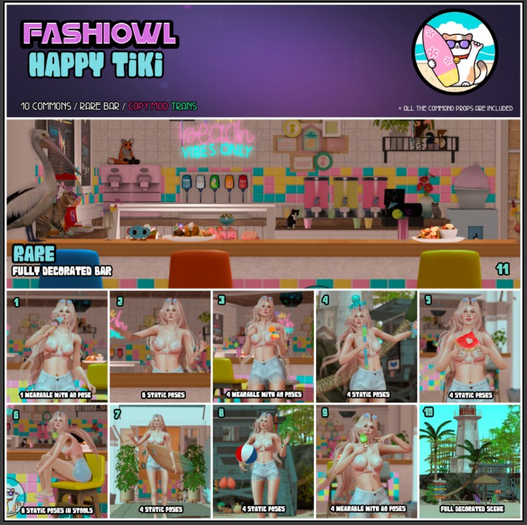 11. Fashiowl - Happy Tiki - RARE (BAR)