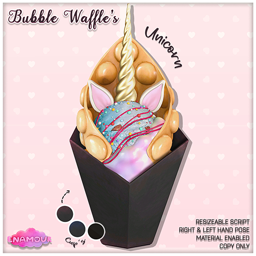 [ENAMOUR] BUBBLE WAFFLES UNICORN
