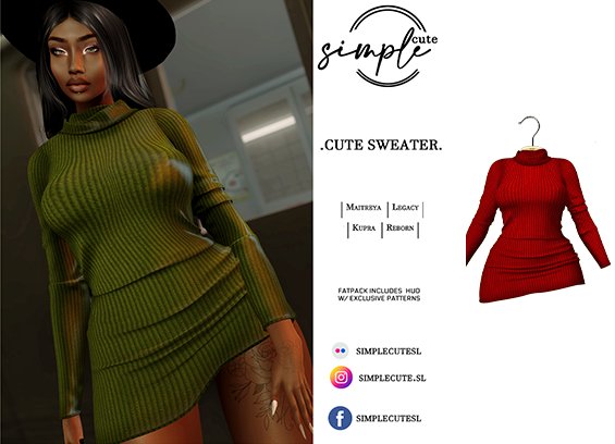 [simpleCUTE] Cute Sweater - Red //ADD ME//