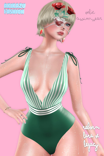 Akikazu Fashion Akikazu Oelie Swimsuit Green