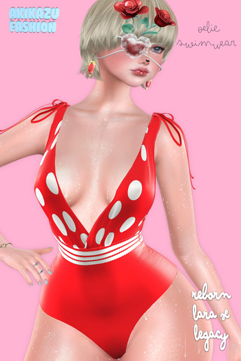 Akikazu Fashion Akikazu Oelie Swimsuit Red