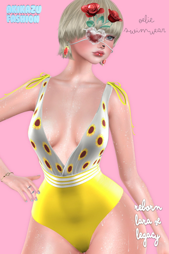 Akikazu Fashion Akikazu Oelie Swimsuit Tournesol