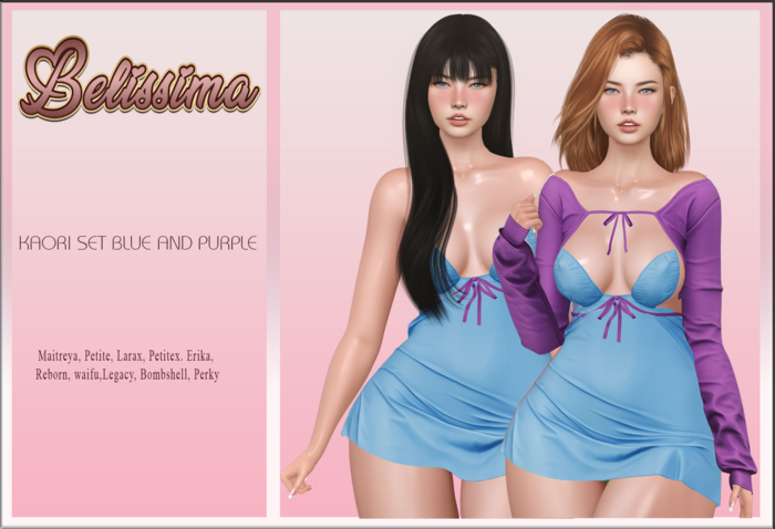[Belissima] Kaori Set Blue and Purple