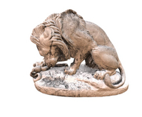 Lion Crushing a Serpent
