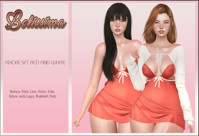 [Belissima] Kaori Set Red and White