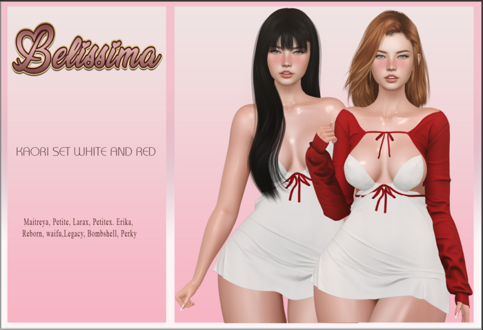 [Belissima] Kaori Set White and Red
