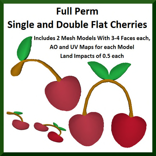 Full Perm Single and Double Flat Cherries