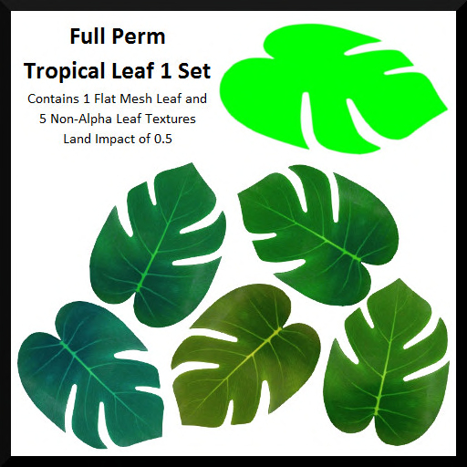 Full Perm Tropical Leaf 1 Set