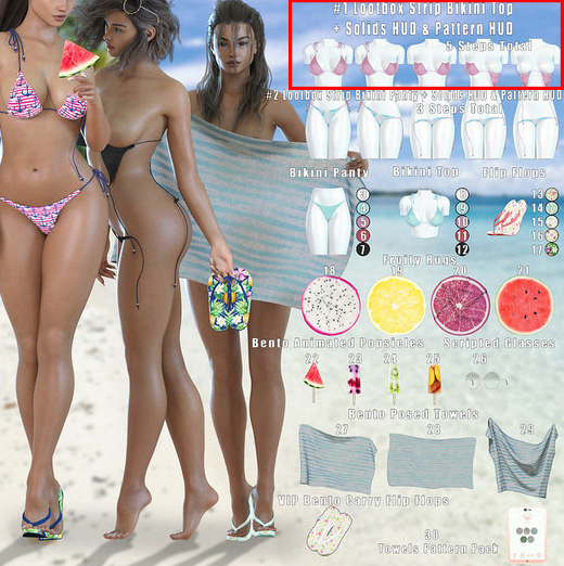 #1 *Vanilla Bae* {Beach Bae} Bikini Top - M - LOOTBOX