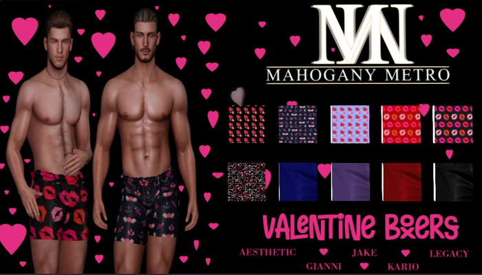 ~MM~ Valentine's Day Boxers (wear to unpack)