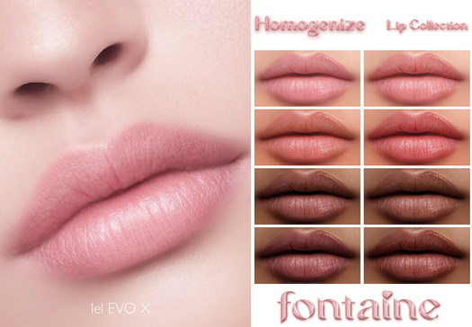 Fontaine Cosmetics - Homogenize Lips Collection - DEMO