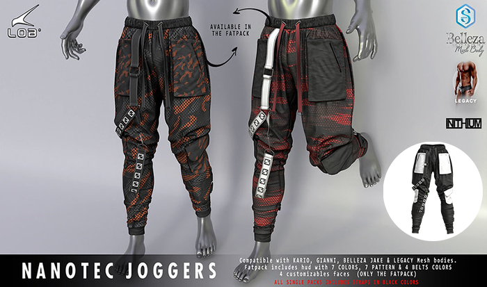 [LOB] NANOTEC JOGGERS - BLACK