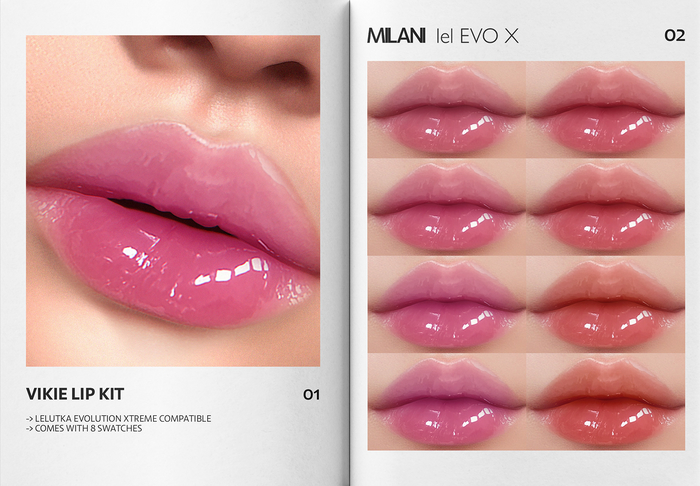 MILANI - "VIKIE" LIP KIT / FATPACK