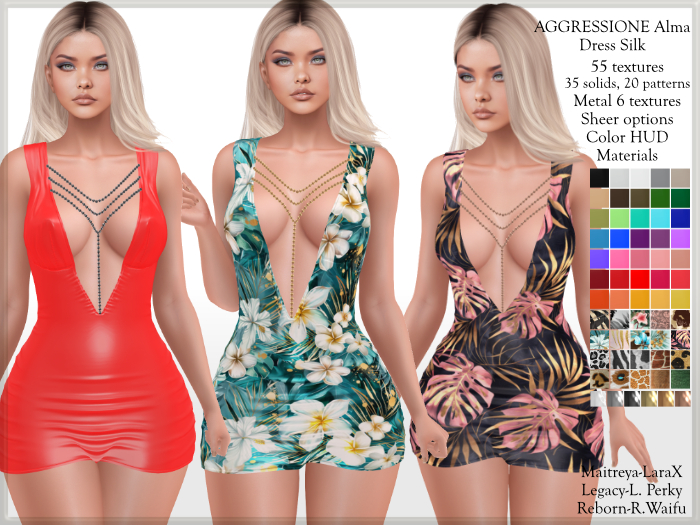 Aggressione Alma Dress Silk +LaraX PROMO