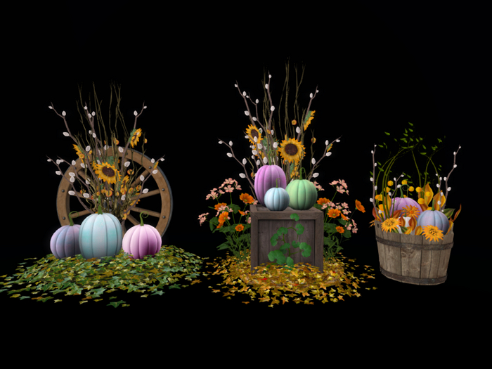 MC Fall Country Garden Pumpkin Set