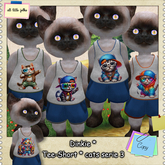 Dinkie * cats tee-short serie 3