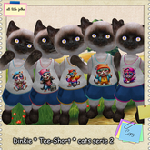 Dinkie * cats tee-short serie 2