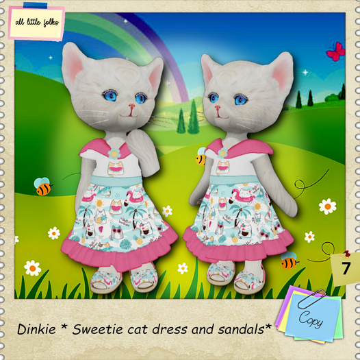 Dinkie * Sweetie cat dress and sandals * 7