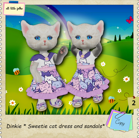 Dinkie * Sweetie cat dress and sandals * 2
