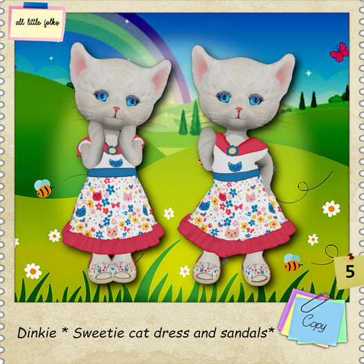 Dinkie * Sweetie cat dress and sandals * 5