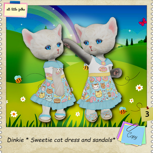 Dinkie * Sweetie cat dress and sandals * 3