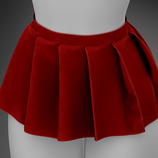 !4AEM - Raye Skirt (RED) 