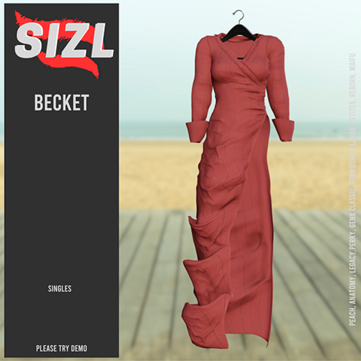 SIZL BECKET DRESS RED [UNPACK]