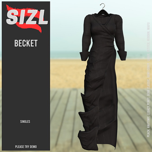 SIZL BECKET DRESS BLACK [UNPACK]