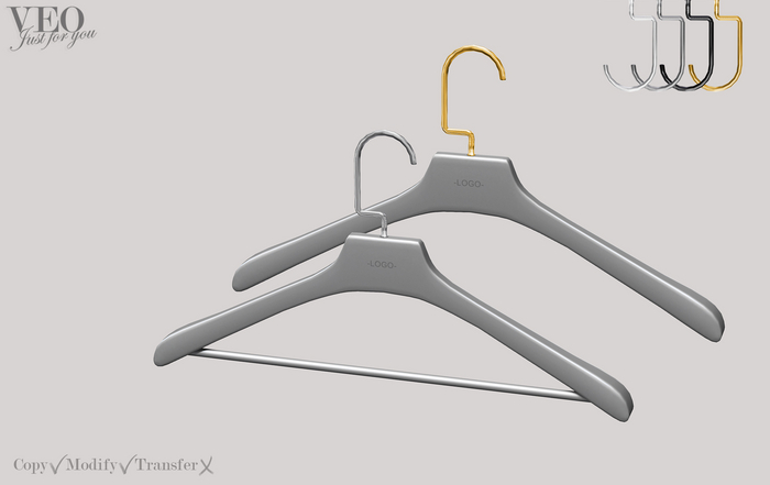 VEO// Plastic clothes hangers - gray