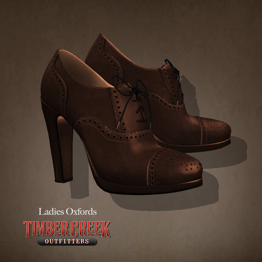 [Timber Creek] Oxford Heels-Brown