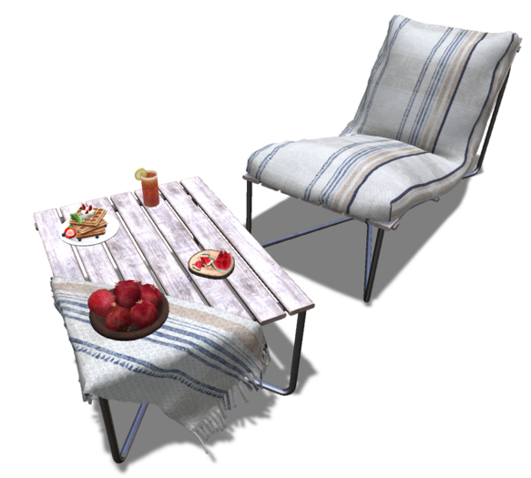 DECKCHAIR & TABLE /Ttransat & Table (BOX)