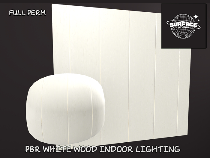 SS- PBR White Wood Panel