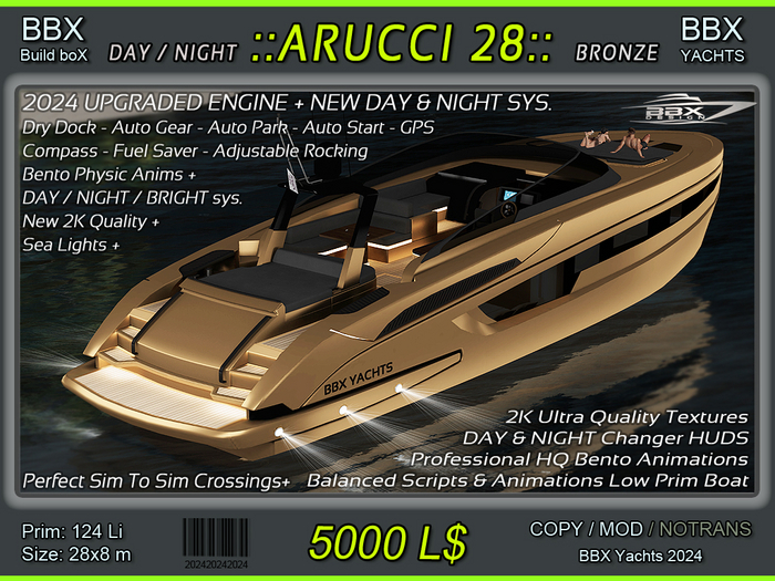 YACHT ARUCCI 28 - NEW !