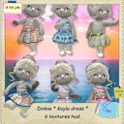 Dinkie * Kayla dress * serie 3 with hud