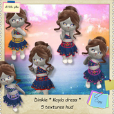 Dinkie * Kayla dress * emotes with hud