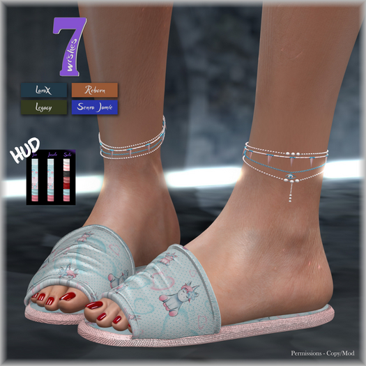 <7w> Lazy Day Slippers Unicorn FP - LaraX / Maitreya