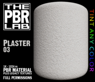 The PBR Lab - Plaster 03 - PBR Material & 3D Textures