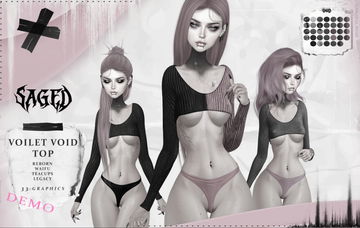 SAGED DEMO. Violet Void Top