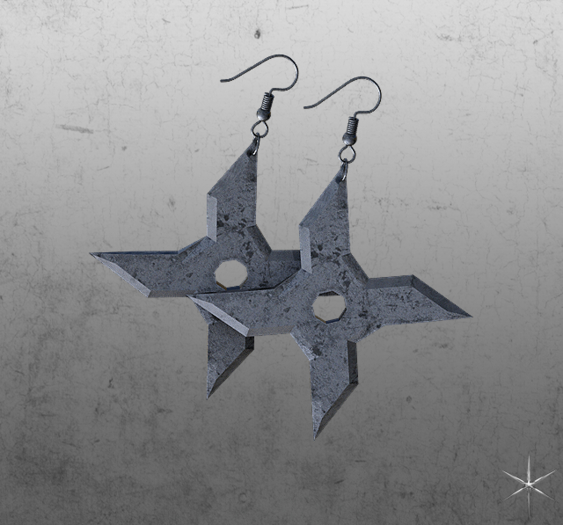 .V. blade earrings