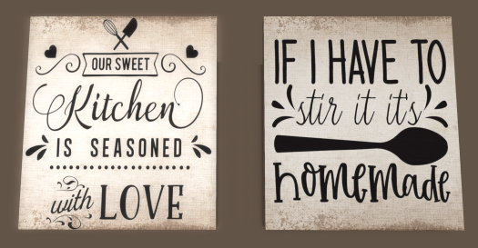 Kitchen Wall Decor -Canvas Artwork-