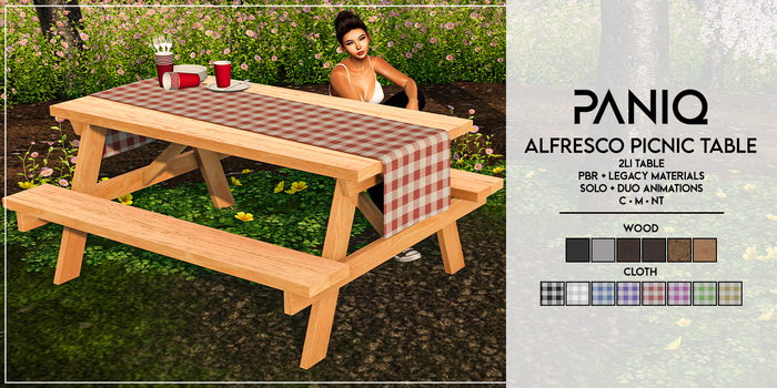 PANIQ - Alfresco Picnic Table