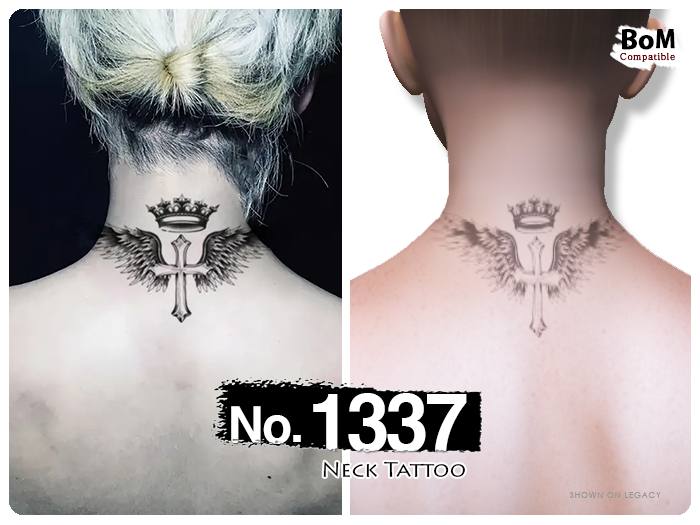 (Neck Tattoo) No.1337