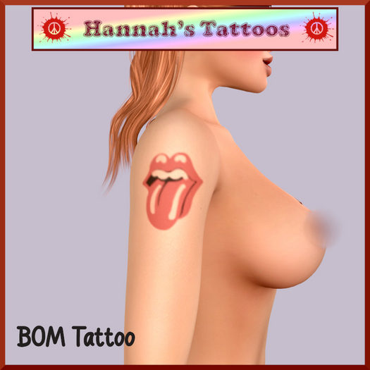 Rolling Stones Shoulder Tattoo