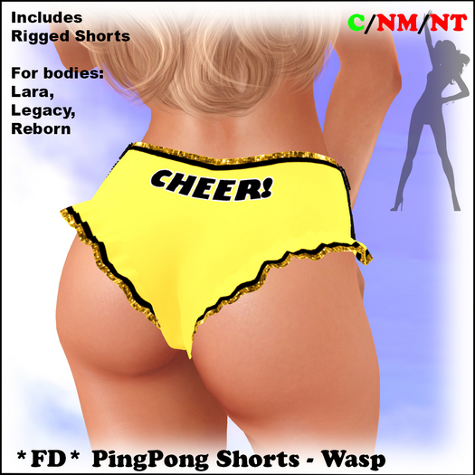 *FD* PingPong Shorts [Boxed] Wasp