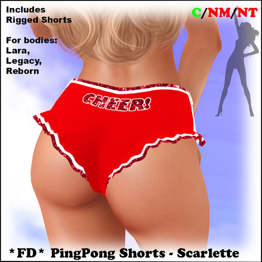 *FD* PingPong Shorts [Boxed] Scarlette